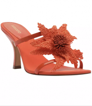 coral flower sandals